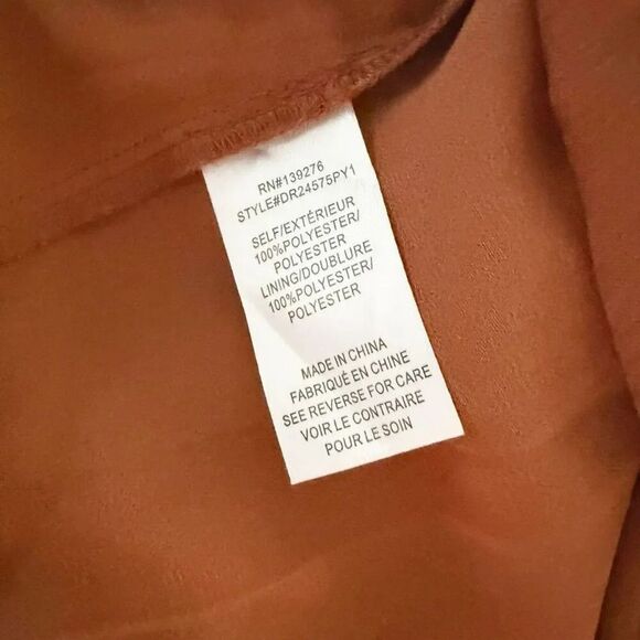 DR2 x NORDSTROM | Rust Orange Red Terra Cotta Blouse Smocked Balloon Sleeve | XL - Picture 7 of 8